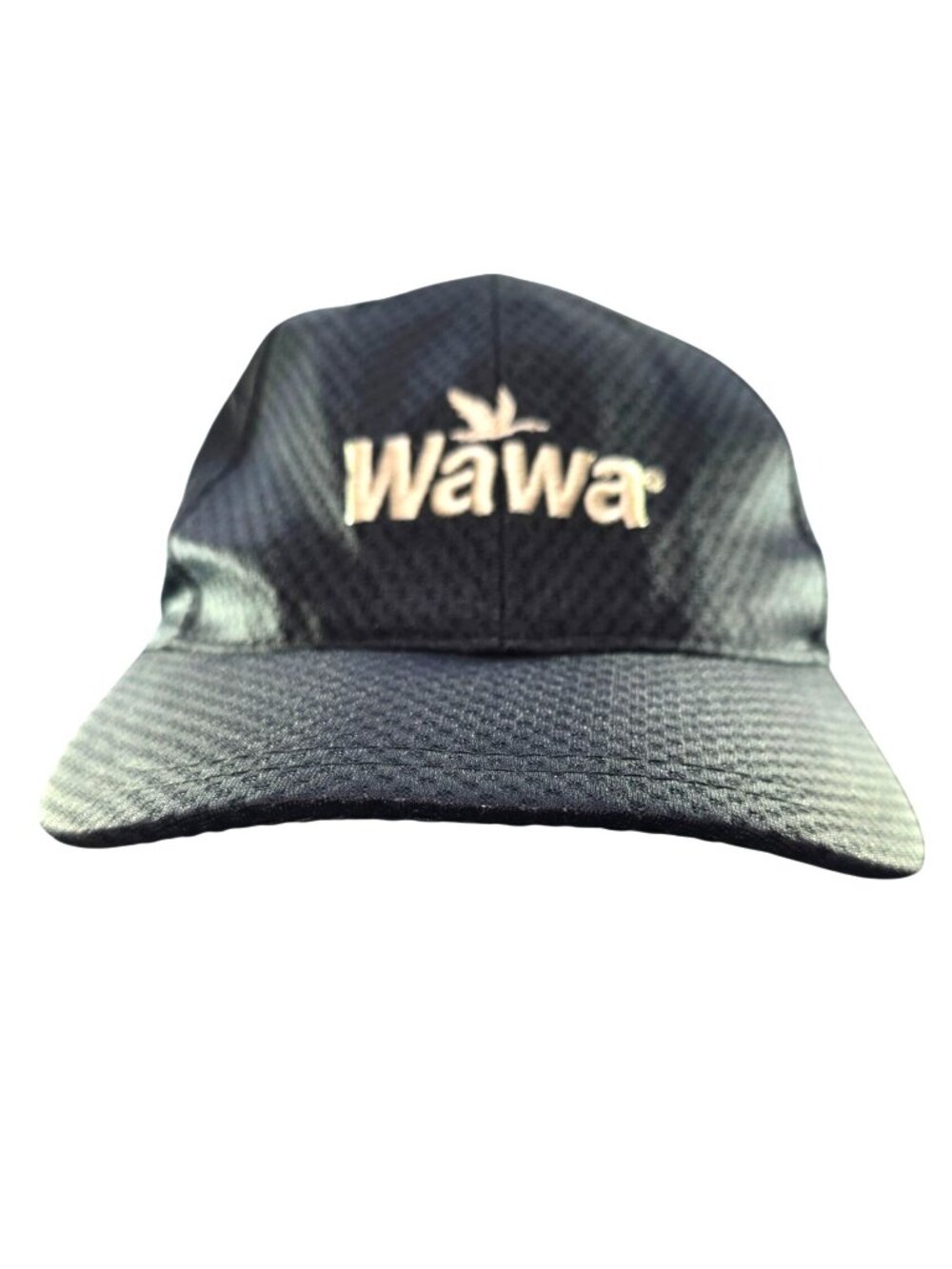 Wawa Black Mesh Adjustable Baseball Cap Embroidered Logo Hat